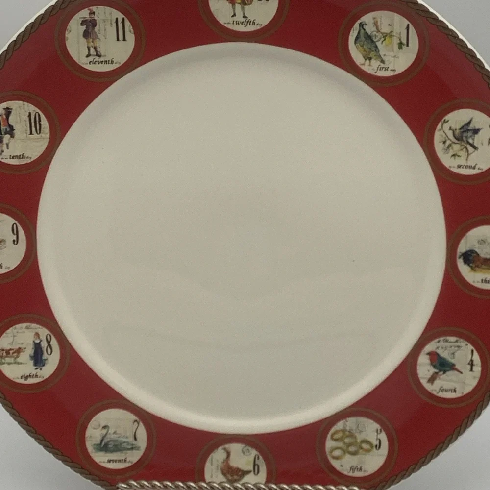 Williams Sonoma 2010 Twelve Days of Christmas Dinner Plate